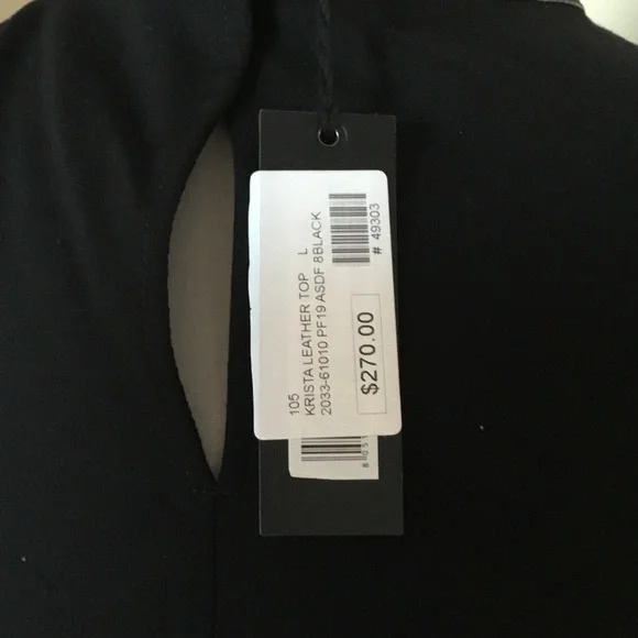 AS by DF Krista Leather Mesh Sleeveless Top - Picture 9 of 10